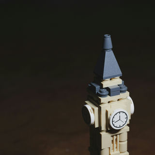 A not-so-big ben made out of lego